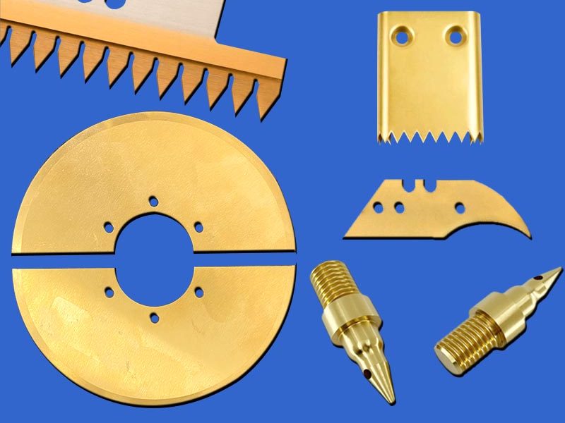 Parts knives Surface finishing TiN